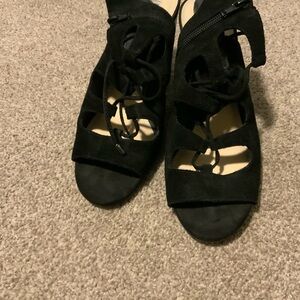 INC International Concepts Black Lace-Up Boots